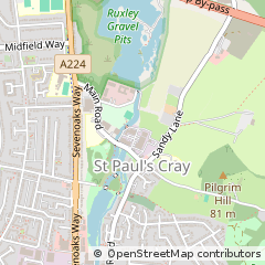 Map of Orpington, Kent