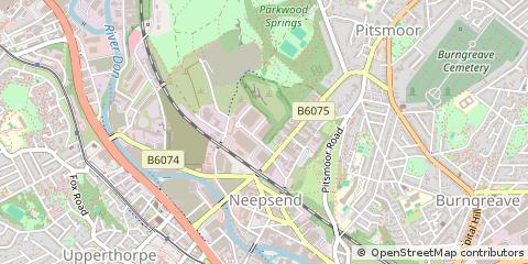 Map of Sheffield