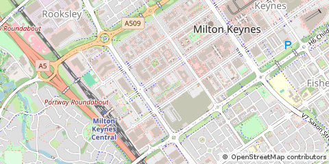 Map of Milton Keynes, Bucks