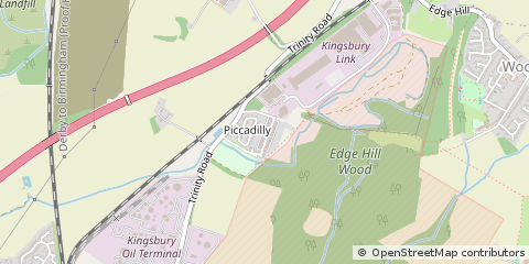 Map of Tamworth, Staffordshire