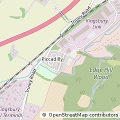 Map of Tamworth, Staffordshire