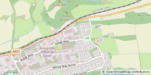 Map of Dunfermline, Fife