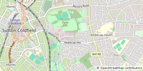 Map of Sutton Coldfield