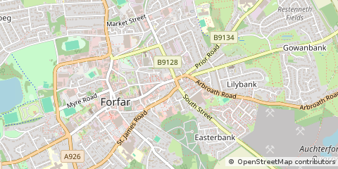 Map of Forfar