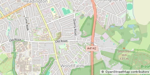 Map of Oxford, Oxfordshire