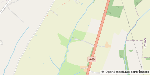 Map of Thrussington, Leicestershire