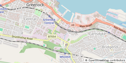Map of Greenock