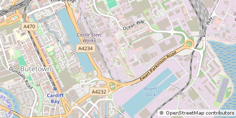 Map of Cardiff