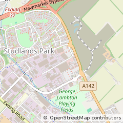 Map of Newmarket, Suffolk