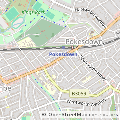 Map of Bournemouth, Dorset