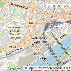 Map of Newcastle Upon Tyne
