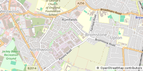 Map of Broadstairs, Kent