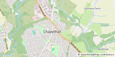 Map of Chapelhall, North Lanarkshire