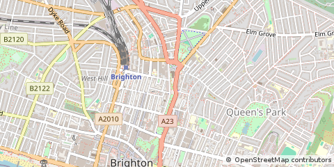 Map of Brighton, East Sussex