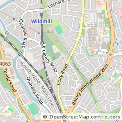 Map of Bridgend