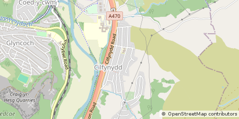 Map of Pontypridd