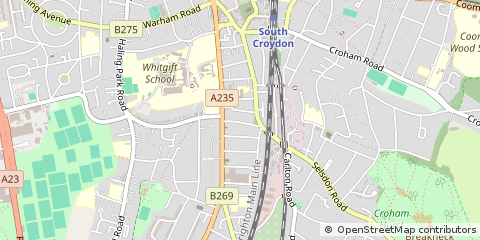 Map of South Croydon