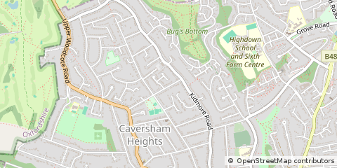Map of Reading, Berkshire