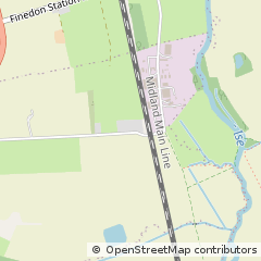 Map of Finedon, Northamptonshire