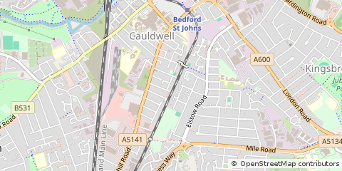 Map of Bedford