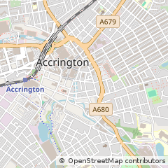 Map of Accrington, Lancashire