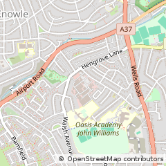 Map of Hengrove, Bristol,