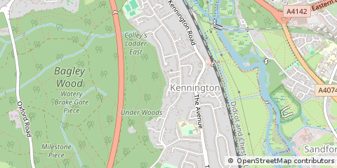 Map of Oxford, Oxfordshire
