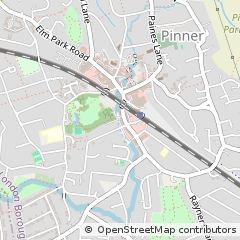 Map of Pinner, Middlesex