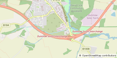 Map of Dunmow, Essex