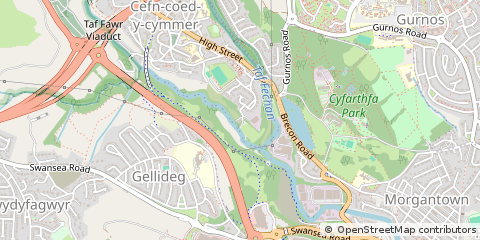 Map of Cefn Coed