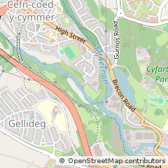 Map of Cefn Coed
