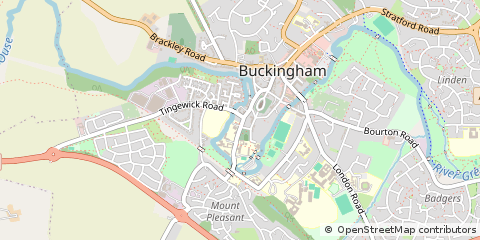 Map of Buckingham, Buckinghamshire