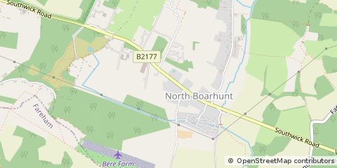 Map of Fareham, Hampshire