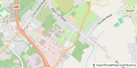 Map of Llanelli, Carmarthenshire