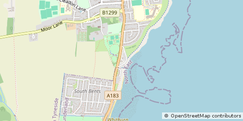 Map of Sunderland