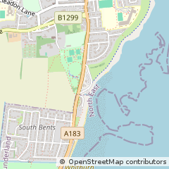 Map of Sunderland