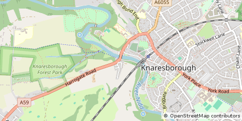 Map of Knaresborough, North Yorkshire