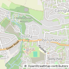 Map of Swansea