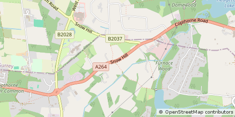 Map of Crawley Down, West Sussex