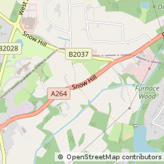 Map of Crawley Down, West Sussex
