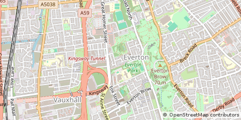 Map of Liverpool, Merseyside