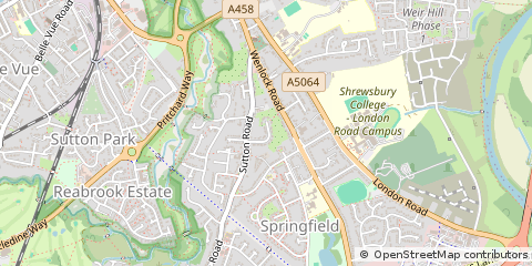 Map of Shrewsbury