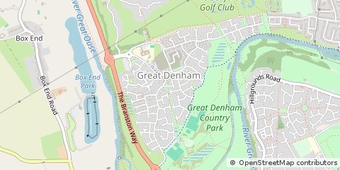 Map of Bedford, Bedfordshire