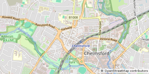 Map of Chelmsford, Essex