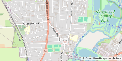 Map of Leicester