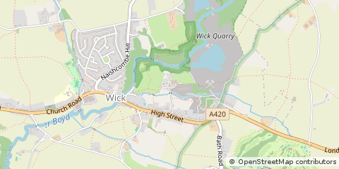Map of Wick, Bristol
