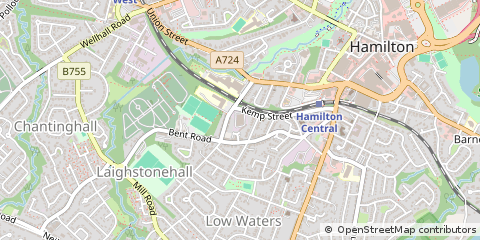 Map of Lanarkshire