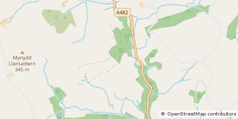 Map of Llanwrda