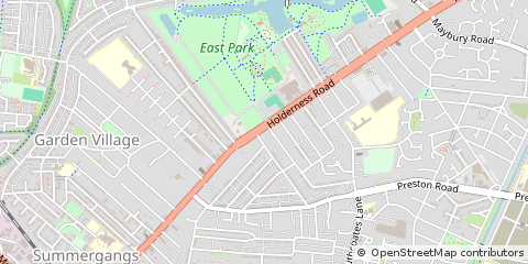 Map of Hull, East Yorkshire