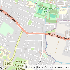Map of Leicester
